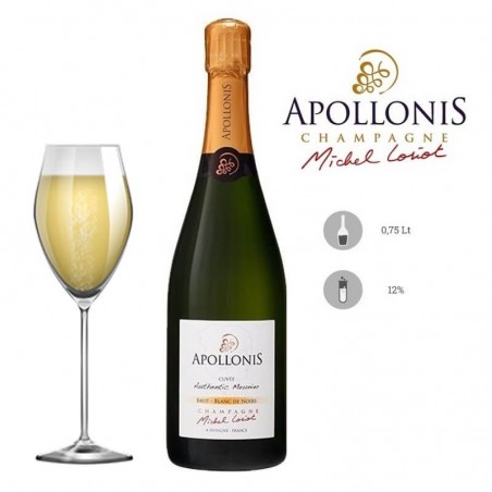 Champagne Cuvée Authentic Meunier Brut - Blanc de Noirs - Apollonis Michel Loriot