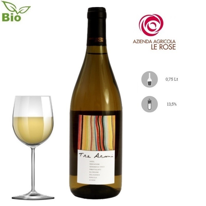 Lazio Bianco IGP BIO 'Tre Armi' 2021 Azienda Agricola Le Rose