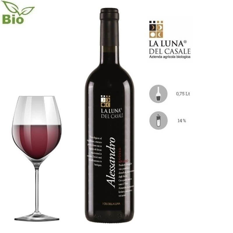 Lazio Rosso IGP BIO 'Alessandro' La Luna del Casale 2016