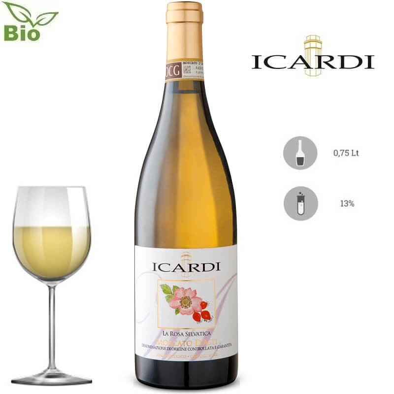Icardi Vini Moscato d'Asti DOCG BIO 'La Rosa Selvatica' 2023