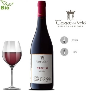 VINO ROSSO BIOLOGICO SIRAH NEXUM LAZIO IGP TERRE DEL VEIO